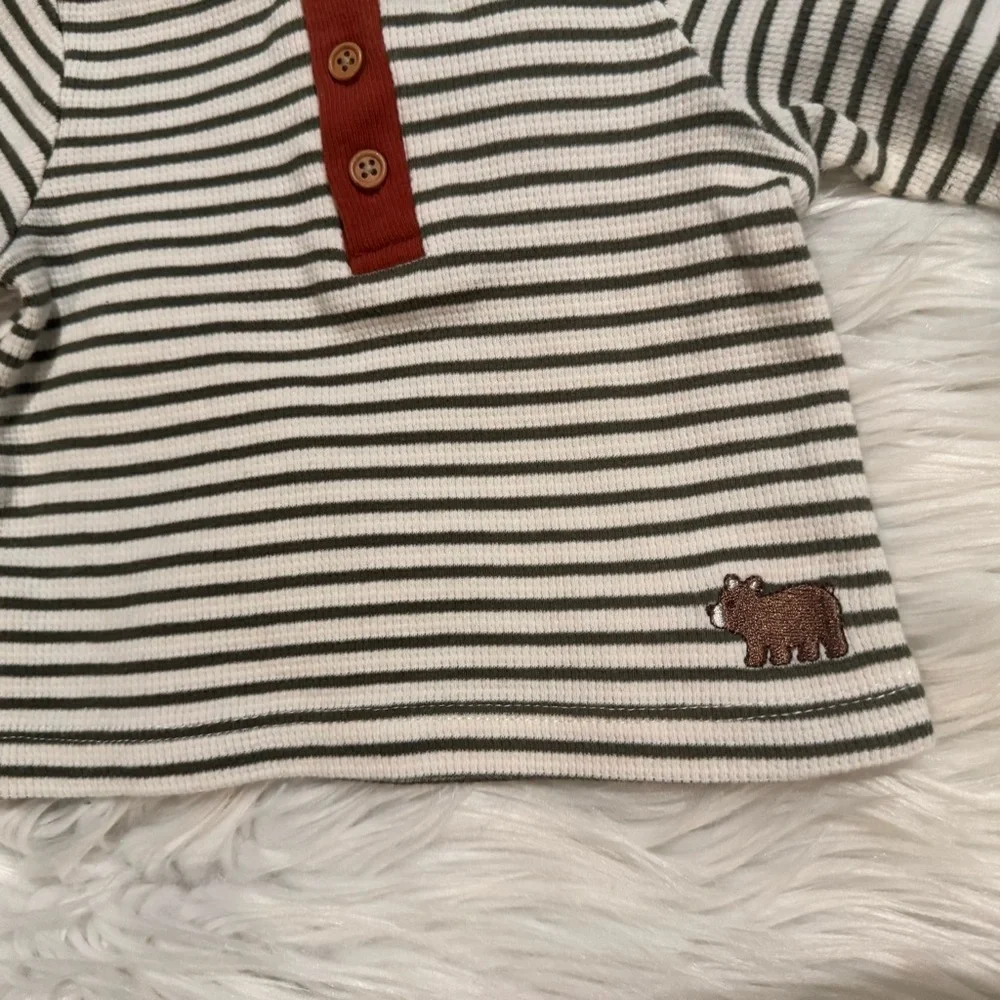 Little Me Baby Boy 6M 2 Piece Bear Outfit Set